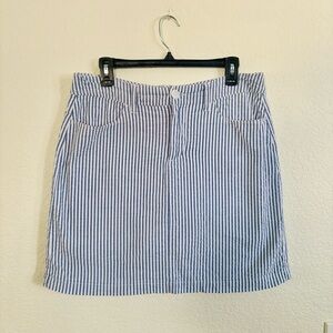 Croft & Barrow Striped Blue and White Skort